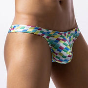 Bold Print U-Pouch Thong for Men image 3