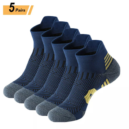 5pcs/set New Arrivals Men's Ankle-Thick Socks