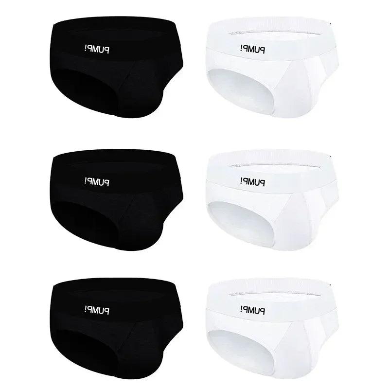 6pcs/lot Breathable Mens Briefs Underwear, Multiple Styles