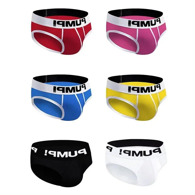 6pcs/lot Breathable Mens Briefs Underwear, Multiple Styles