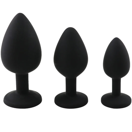 3-Size Silicone Butt Plug Anal image 0
