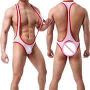 Mens Mesh Wrestling Singlet image 3