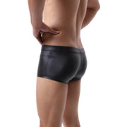 Daring Faux Leather Open-Front Boxer image 2