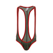 Mens Mesh Wrestling Singlet image 11