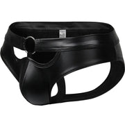 Erotic Faux Leather Jockstrap-2XL image 2