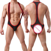 Mens Mesh Wrestling Singlet image 2