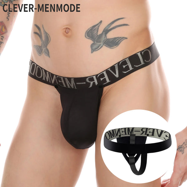 Men’s Open-Front Ring-Detail Thong