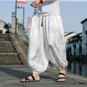 Silk Wide Leg Casual Trousers image 13