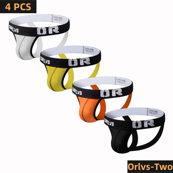 Bold Logo Sport Jockstrap 4-Piece Set-2XL