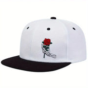 Skeleton Rose Embroidery Cap image 2