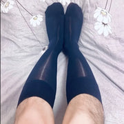 Thin Nylon Wet-Look Tube Socks image 12