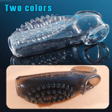 Reusable Textured Penis Sleeve Cover image 2