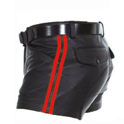 Men's Edgy PU Leather Shorts image 9