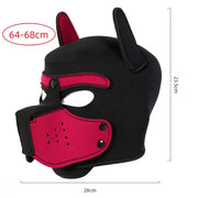 Padded Rubber Full Head Puppy Mask image 1