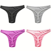 Sexy Low-Rise Satin G-Strings for Men image 1