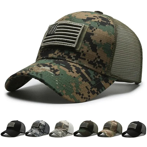 Sticker Embroidery Mesh Cap