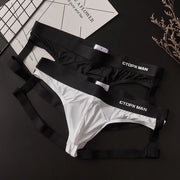 Sexy Men's Jockstrap Breathable Panties Bulge Pouch Briefs Elastic Backless Jockstrap Briefs Underpants Underwear Pump Man