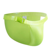 Side-Open Faux Leather Bikini Briefs image 11