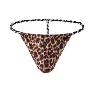Men Printed Thongs Lingerie Underwear U Pouch Breathable Bikini Tanga Hombre Slips Sexy Men's Exotic T-back Jockstrap Cuecas