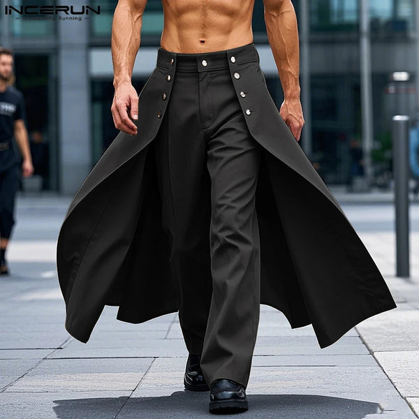 Button-Fly Loose Pants
