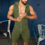 Short Zipper Sleeveless Bodysuit image 2