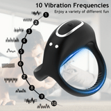 10-Mode Vibrating Silicone Penis Ring image 2