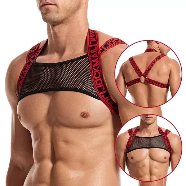 Elastic Chest Bondage I-Strap Harness