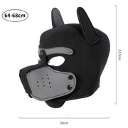 Unisex Latex Full Face Puppy Hood image 12