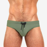 Low-Rise Solid Swim Briefs image 0