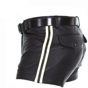 Men's Edgy PU Leather Shorts image 10