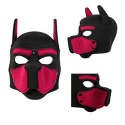 Unisex Latex Full Face Puppy Hood image 3