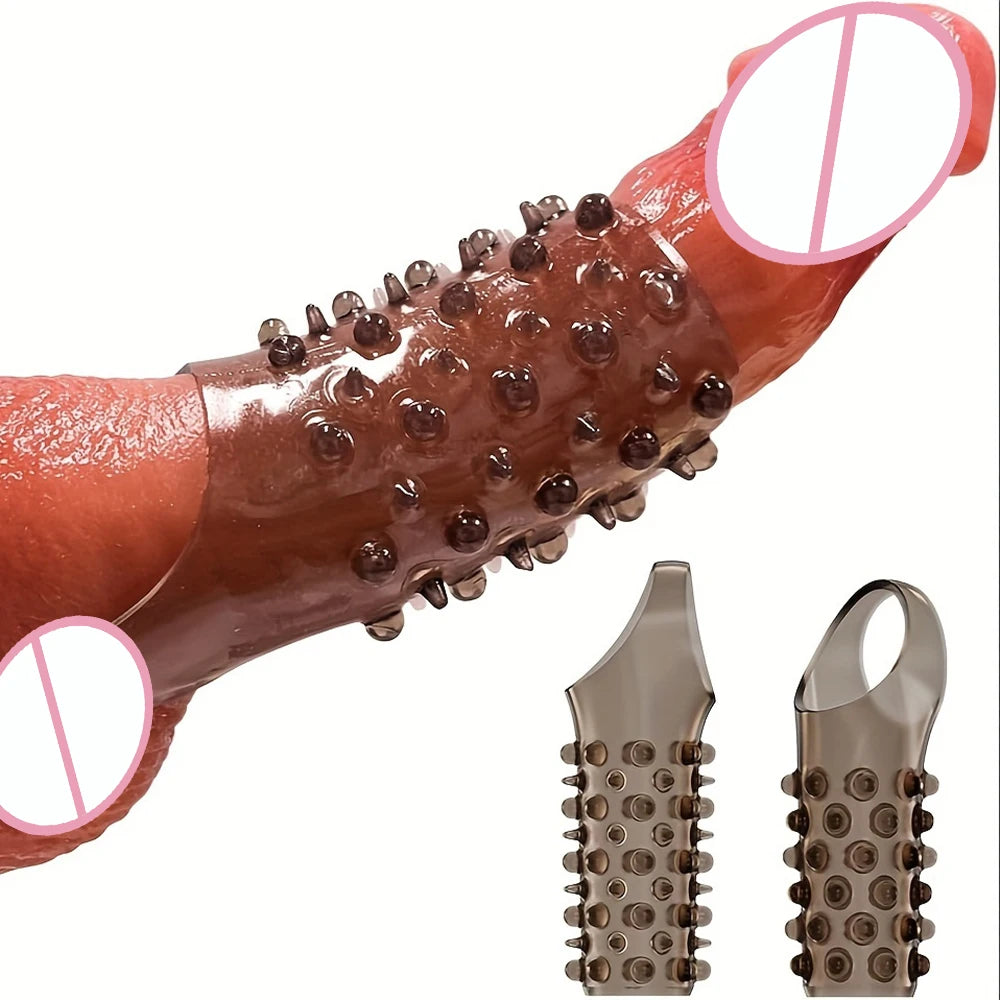 Reusable Textured Penis Sleeve Enhancer image 0