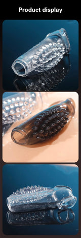 Reusable Textured Penis Sleeve Cover image 9