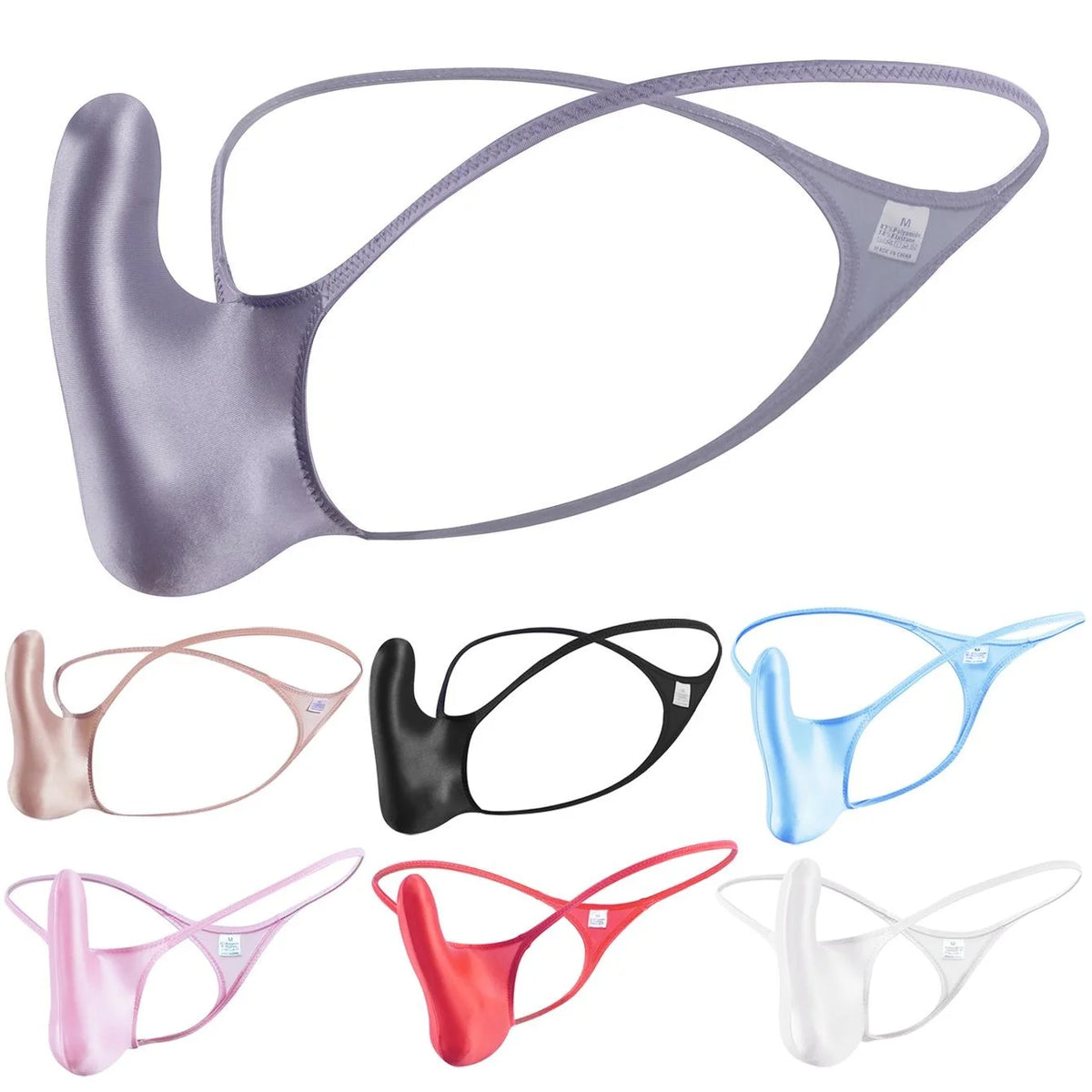 Glossy Oily Thong G-String image 0