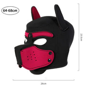 Unisex Latex Full Face Puppy Hood image 16