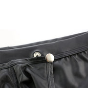 Daring Faux Leather Open-Front Boxer image 5