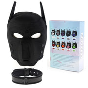 Latex Rubber Dog Mask with Collar image 5
