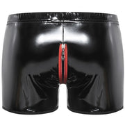 Shiny Faux Leather Shorts image 1