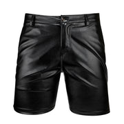 Men's Elastic Pu Leather Shorts image 6
