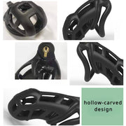 Male Chastity Cage with Lock Rings image 1