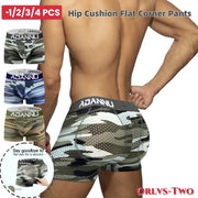 Camouflage Mesh Boxer Shorts with Cushion image 0