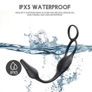 Vibrating Anal Massager with Penis Ring image 4