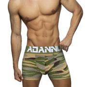 Camouflage Mesh Boxer Shorts with Cushion image 1