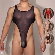 Elastic Shiny High Cut Bodysuit image 3