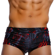 Vibrant Lozenge Print Swim Briefs image 20