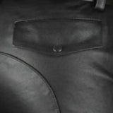 Edgy Faux Leather Club Shorts image 3