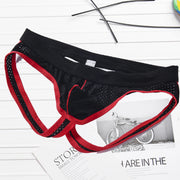Mesh Jockstrap Men Thong Underwear Sexy Pouch Backless Erotic Panties Jock Straps Lingerie Breathable Underpants Slips Wangjiang