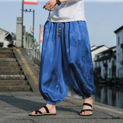 Silk Wide Leg Casual Trousers image 9
