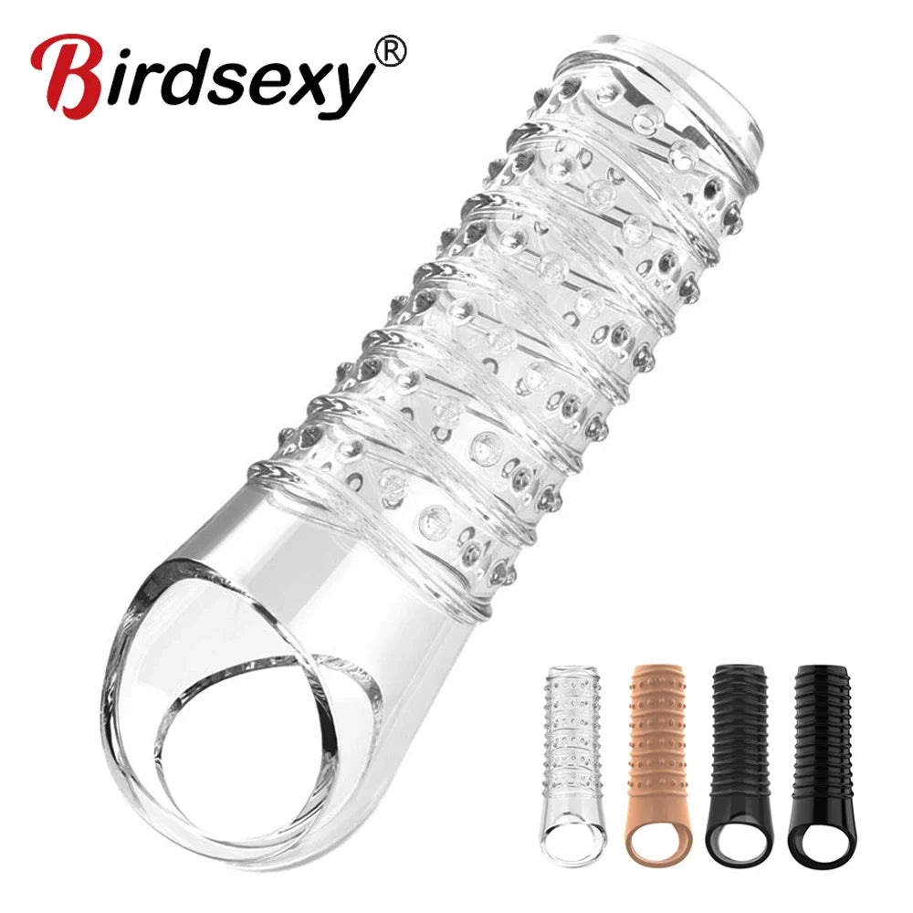 Silicone Stretcher Extender Sleeve Condom image 0