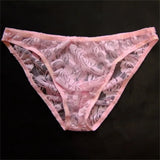 Men's Transparent Lace Briefs image 0